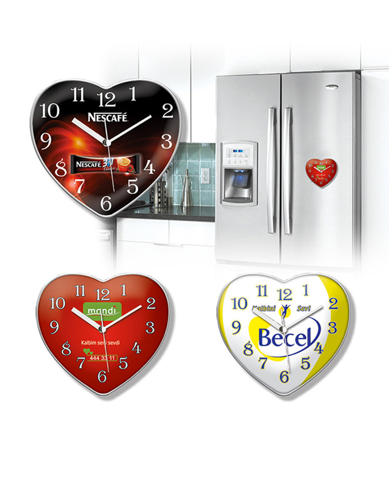 Promosyon  Kalp Buzdolabı Saati