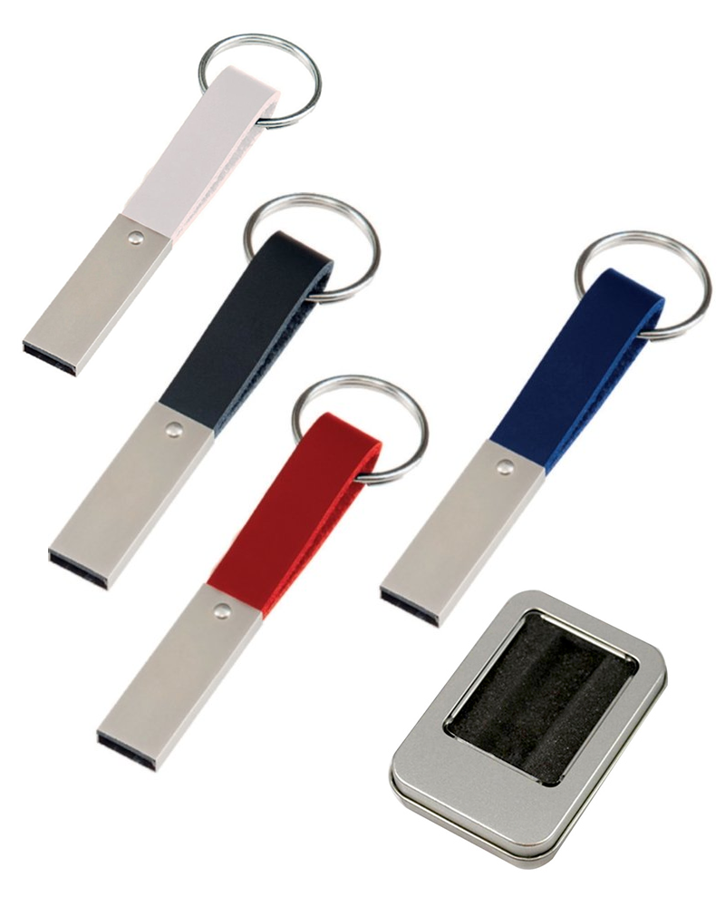 Promosyon  Metal Deri Usb Bellek